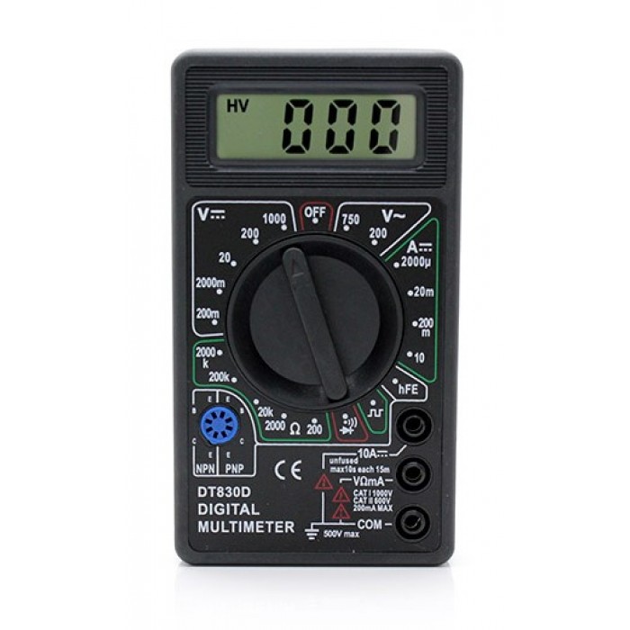 3.5 DIGIT 8FUNCTION DIGITAL MULTIMETER with SQUAREWAVE GENERATOR, DT830D