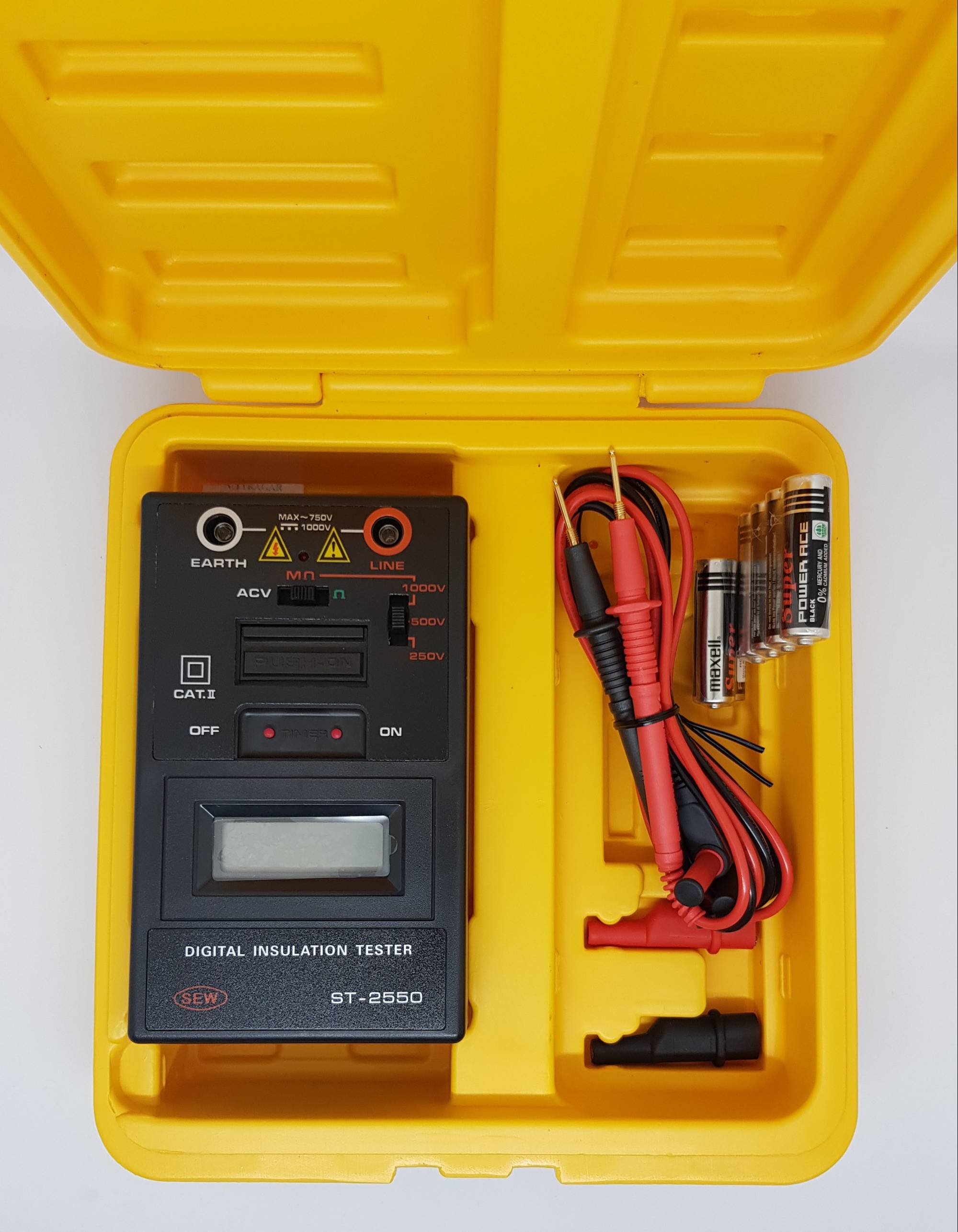 DIGITAL INSULATION TESTER, BELOW 1kV, ST2550