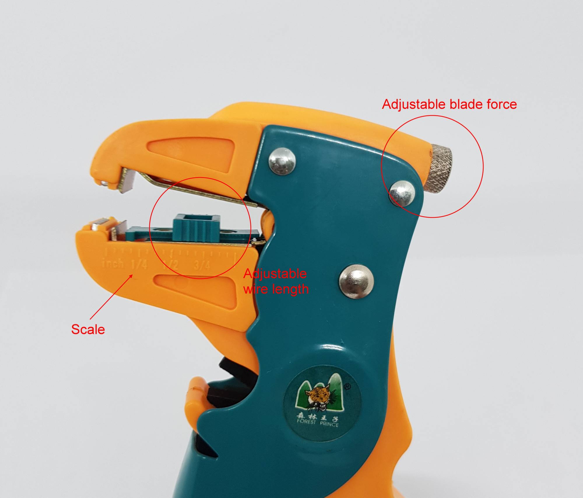 2 IN 1 SELFADJUSTING DURABLE AUTOMATIC WIRE STRIPPER WITH WIRE CUTTER