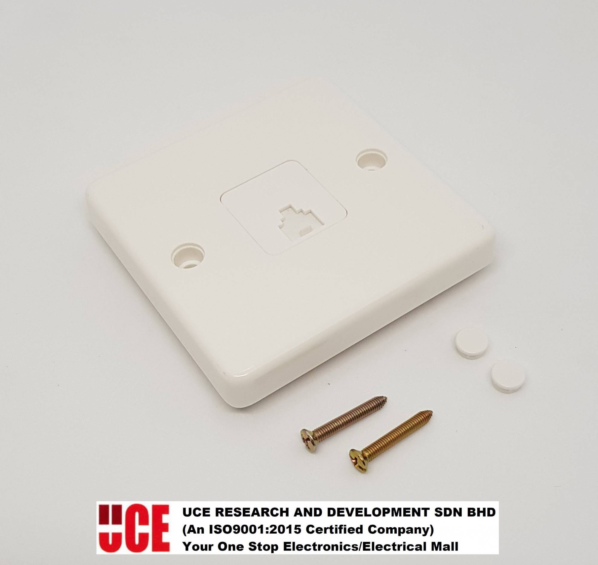 1 GANG TELEPHONE JACK ( RJ11 ) OUTLET / FACEPLATE KIT, IEM