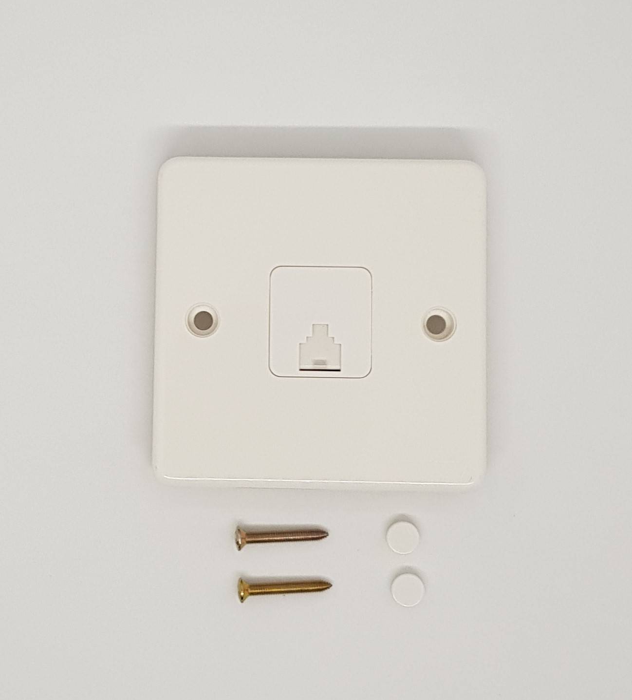 1 GANG TELEPHONE JACK ( RJ11 ) OUTLET / FACEPLATE KIT, IEM