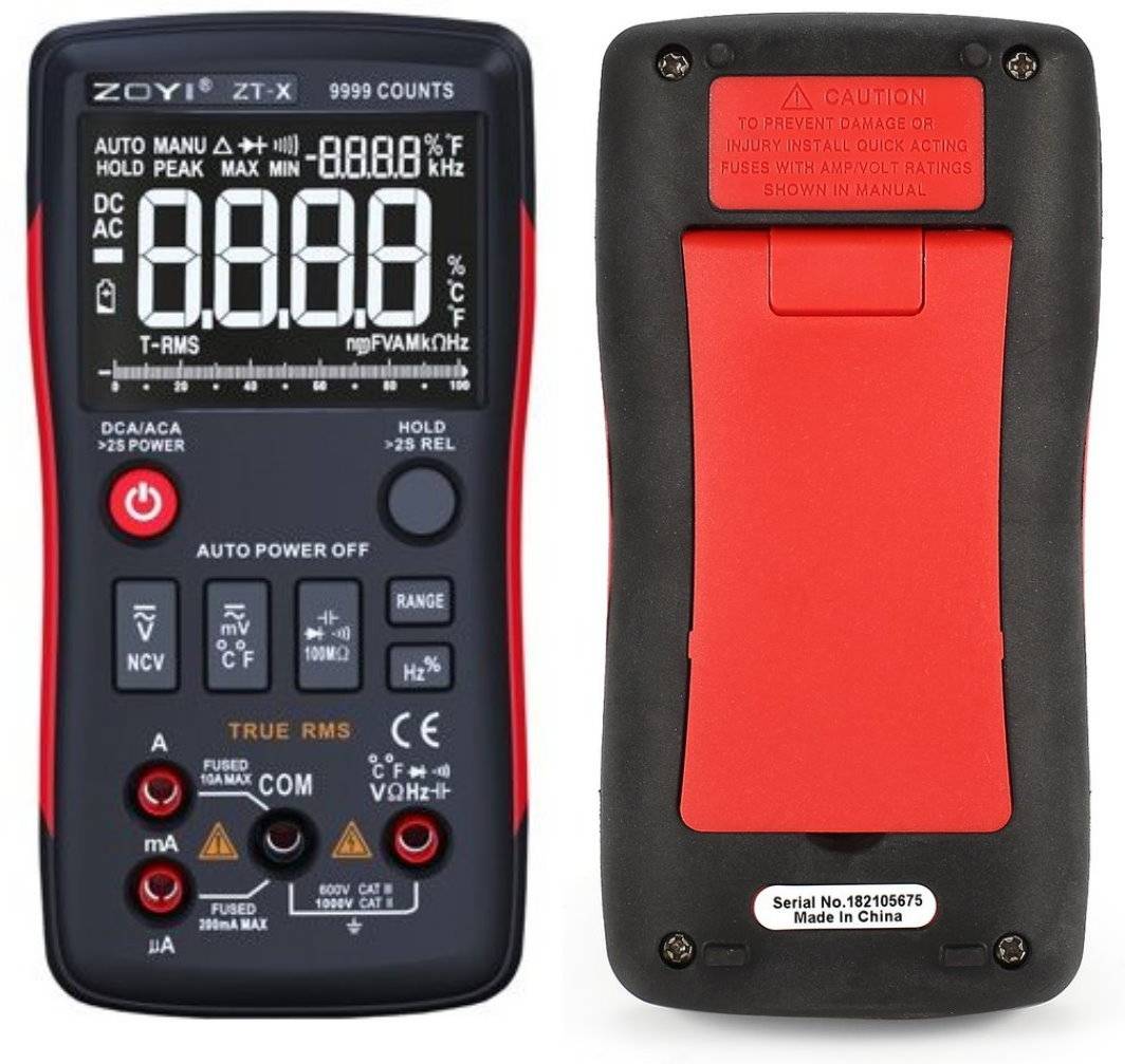 ZOTEK / ZOYI ZTX HIGH PRECISION 9999 COUNTS INTELLIGENT AUTO RANGING