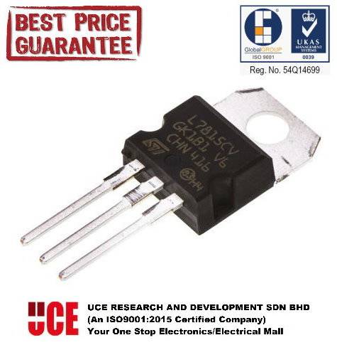 +15V VOLTAGE REGULATOR L7815CV / L7815 / LM7815 / 7815