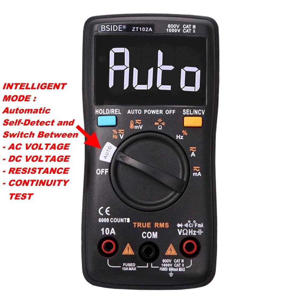 ZOTEK / ZOYI ZT102A HIGH PRECISION 6000 COUNTS SMART / INTELLIGENT AUTO