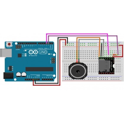 MINI MP3 PLAYER VOICE / AUDIO MODULE WITH SIMPLIFIED OUTPUT SPEAKER MP3 ...