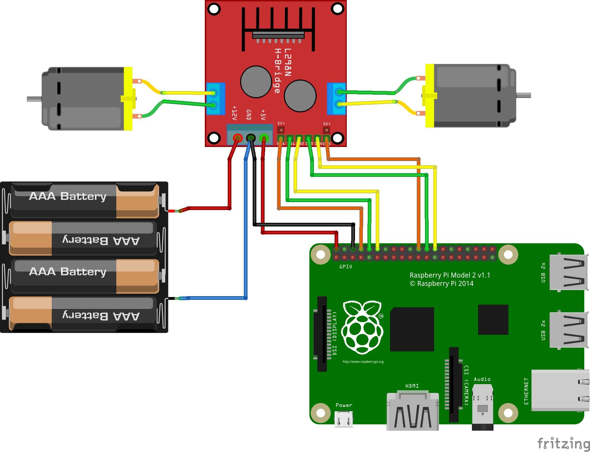 L298N Dual H-Bridge Motor Driver Module - Stepper Motor Controller Board For Arduino Robotics DIY