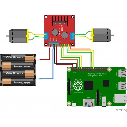 ARDUINO ( UNO, NANO, MEGA ) & RASPBERRY PI L298N DUAL H-BRIDGE DC MOTOR / STEPPER MOTOR DRIVER MODULE 