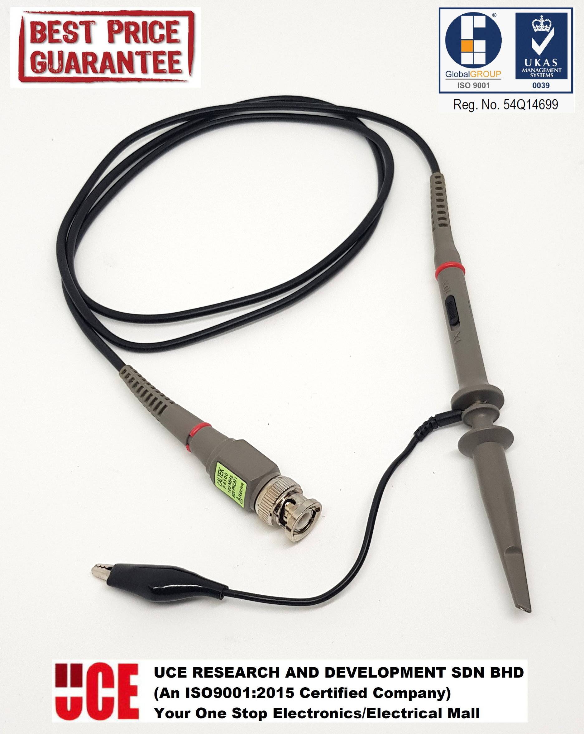 100MHz OSCILLOSCOPE PROBE 1X / 10X P6100, DC100MHz