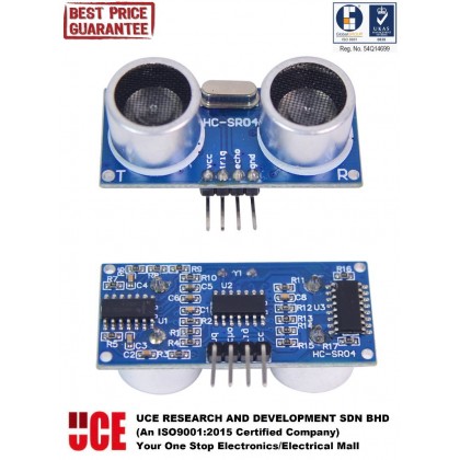 ARDUINO RASPBERRY PI HC-SR04 ULTRASONIC SENSOR DISTANCE RANGING MODULE
