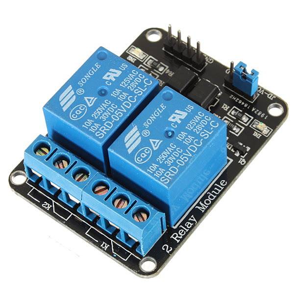 2 CHANNEL RELAY MODULE WITH OPTOCOUPLER 5V FOR ARDUINO RASPBERRY PI