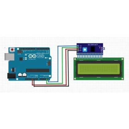 IIC / I2C SERIAL SPI INTERFACE LCD DAUGHTER BOARD MODULE FOR LCD1602 ...