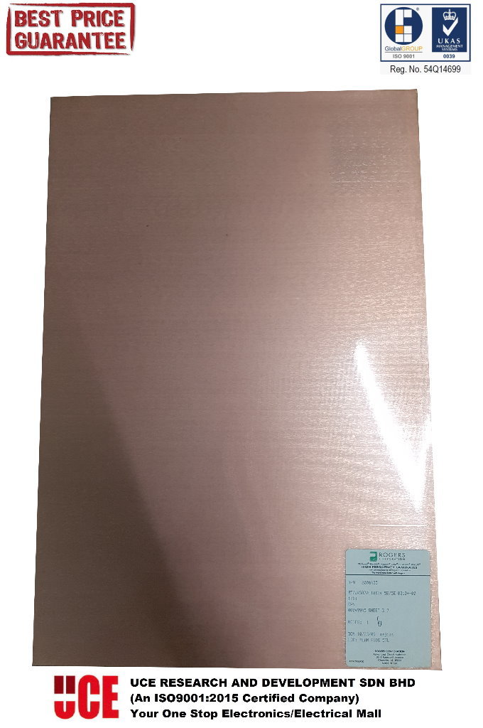 ROGERS RT/DUROID 5870 HIGH FREQUENCY DOUBLE SIDED LAMINATE WITH PTFE