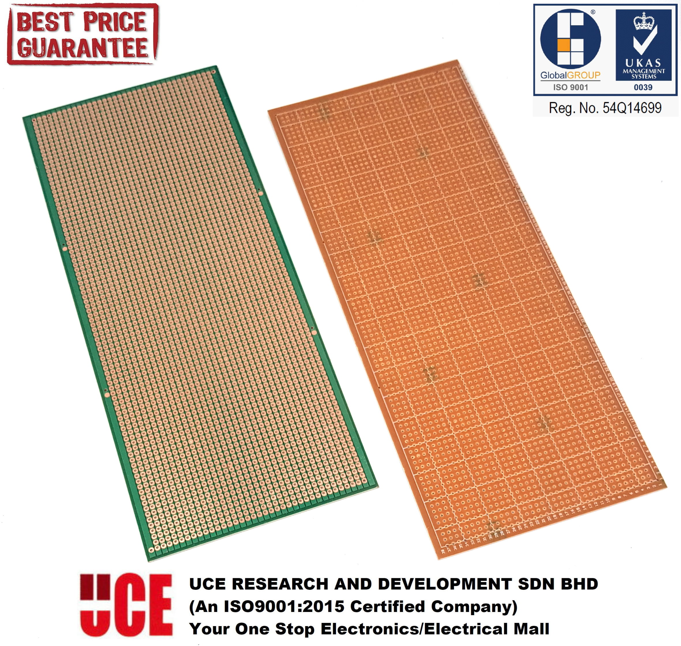 FR1 24 x 10CM STRIPBOARD VEROBOARD PROTOTYPE PCB BOARD